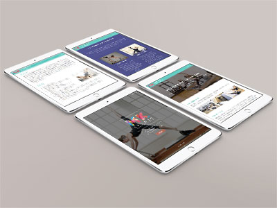 Cor Media Design Portfolio MK Studio Website on Tablet
