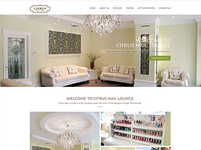 Cor Media Design Portfolio Citrus Nail Lounge